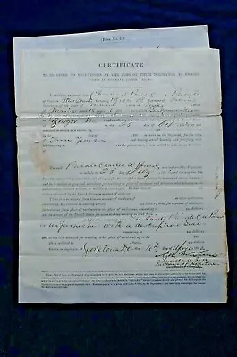 $58.99 • Buy Discharge And Pay Voucher For Pvt. Charles W. Powers, April 16, 1862