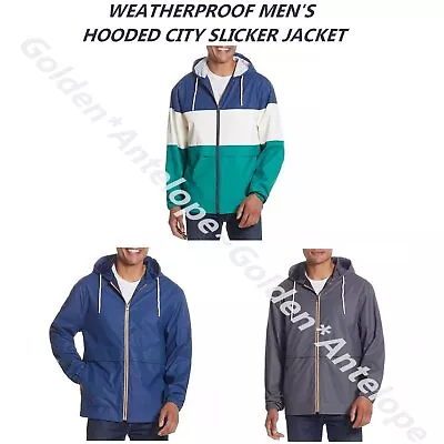 Wp Weatherproof Men's Casual Lightweight Hooded City Slicker Jacket New • $21.95