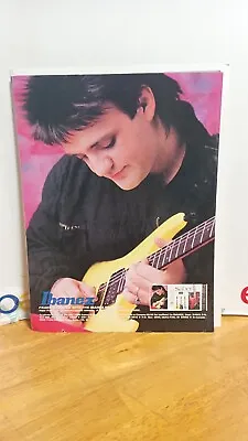 FRANK GAMBALE - IBANEZ SABRE GUITAR 1988 - PRINT AD - 11 X 8.5  A1 • $5.56