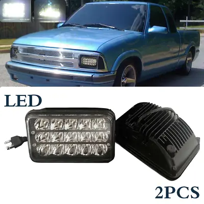 Fit Chevrolet S10 1995 1996 1997 4x6  Inch LED Headlights Hi/Lo Sealed Beam 2pcs • $27.99