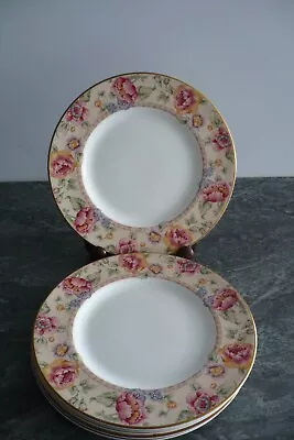 Royal Doulton Darjeling 6 X 8 Inch Dia Plates Bone China • £35