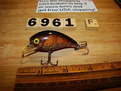 U6961 F  Tom Mann's Crawdad Color Square Bill Crank Bait Fishing Lure • $9.95