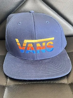 Vans  Off The Wall  Snapback Navy Blue Multicolor Baseball Cap Hat Skate Surf • $20