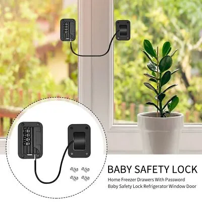 $12.53 • Buy Window Lock Refrigerator Password Lock Window Safety Lock Limit Password Lock