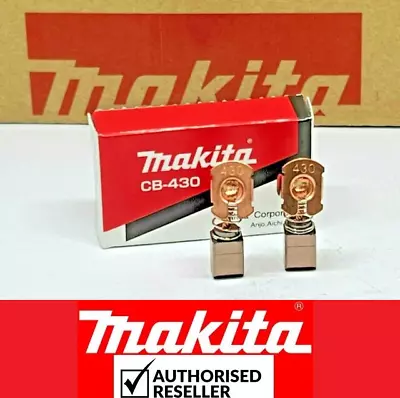 2Pcs Genuine Makita CB430 Carbon Brushes -BHR240 BCS550 BSS500 BSS501 BUC121/122 • £4.96
