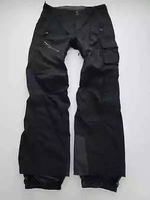 Mens Large Mountain Hardwear DryQ Recco Black Snowboarding Ski Snow Pants • $52