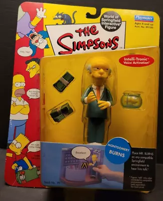 The Simpsons Montgomery Burns Figure Playmates New In Box Series 1 • $12.99