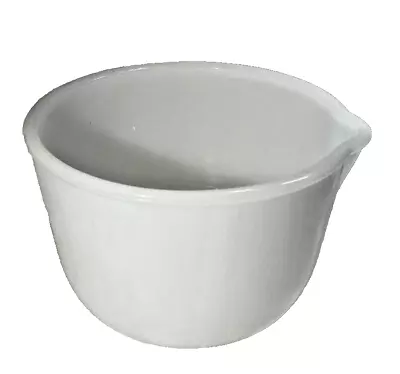 Sunbeam Mixer Glasbake White Milk Glass Mixing Bowl 20 CJ W/ Spout Vintage • $7.50