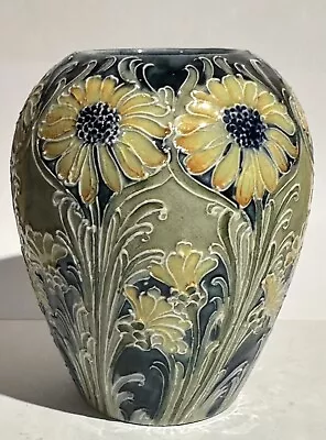 Art Nouveau Moorcroft Sunflower Cabinet Vase  • $2700