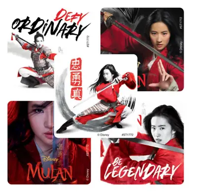 25 Disney Mulan Live Action Stickers Party Favors Princess Teacher Supply  • $3.49