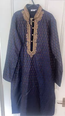 Mens Wedding Clothes Asian Sherwani Kurta Size Small • £39.95