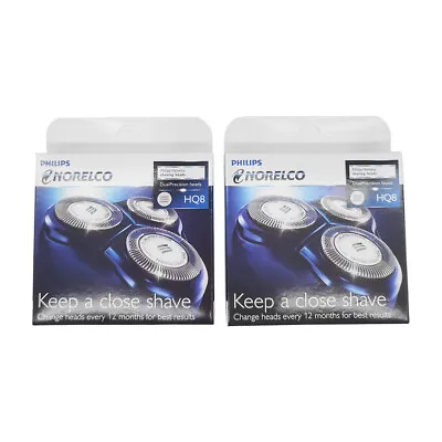 2 Pack Philips Norelco HQ8 Dual Precision Replacement Heads • $29.59