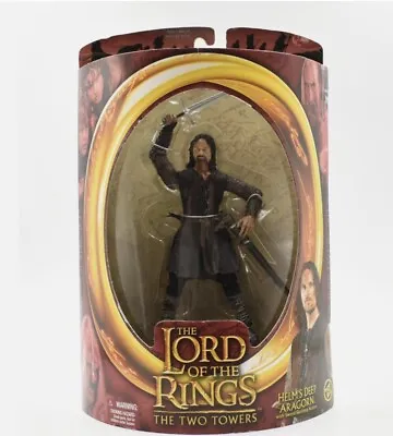 Lord Of The Rings Two Towers Helms Deep Aragorn Action Figure (L) • £14.99