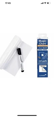 £4 • Buy UK Legamaster 7 159100 A4 Magic Chart Whiteboard Roll Tear Off Flip Chart Sheets
