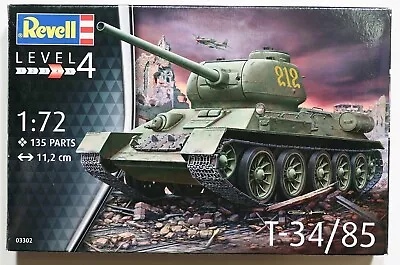 SEALED Revell 03302 1/72 T-34/85 Soviet WW Tank • $12.95