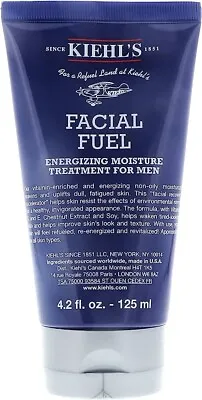 Kiehls Facial Fuel Energizing Moisture Treatment For Men 4.2oz/ 125ml • $15.99