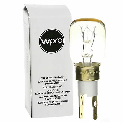 £10.95 • Buy WPRO 15 Watt Fridge Freezer Bulb Lamp Geunine T25 Click LRT139 C00313808 2424