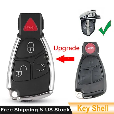 $17.45 • Buy For Mercedes-Benz C E S CLS CLK ML SLK Upgraded Remote Key Shell Case Fob Cover