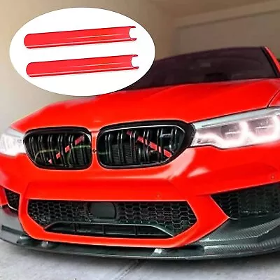 2x For BMW 5/6/7 Series G30 G32 G11 Red Front Grille V Brace Trim Strips Cover • $13.99