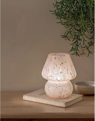 £27.10 • Buy Glass Pink Mushroom Table Lamp Decorative Lighting