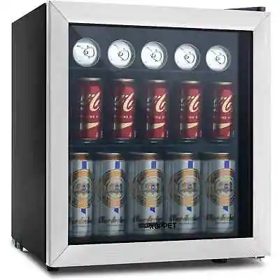 62-Can/120-Can Beverage Refrigerator And CoolerSmall Mini Fridge For HomeBlack • $229.98