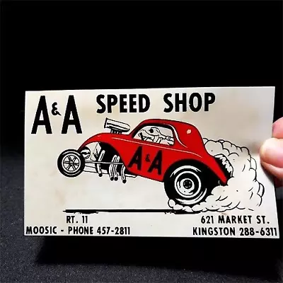 A&A SPEED SHOP Vintage Style DECAL Vinyl STICKER Hot Rod Rat Rod Car Racing • $4.69