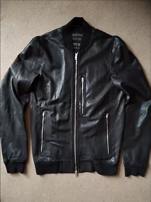 All Saints Leather Jacket Mens Xs • £50
