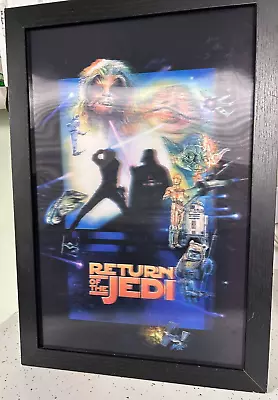 Star Wars Return Of The Jedi Framed Hologram 3D Framed Picture Comic 18x12 • £38.61