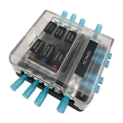 6 Way Fuse Block 12v - 32vAutomotive Fuses Block With Negative Busbar Marine ... • $27.26