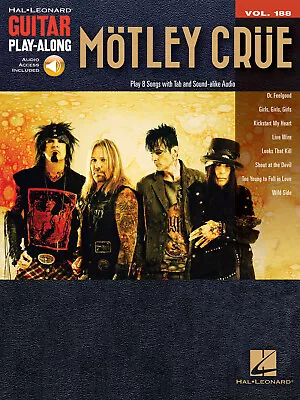 Motley Crue Guitar Play-Along Vol 188 Learn How To Play Lessons Tab Book & Audio • $19.99