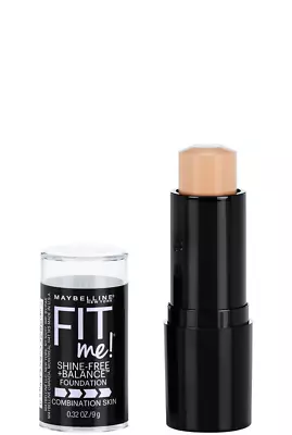 Maybelline New York Fit Me Shine-Free + Balance Stick Foundation Ivory 0.32 Oz • $19.99