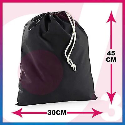 £2.78 • Buy 100% Cotton Plain Drawstring Bags - Xmas Sack / Stocking - Storage / Laundry Bag