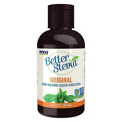 NOW BetterStevia Liquid Original - 2 Fl. Oz Clearance For Best By 04/2024 • $5.29
