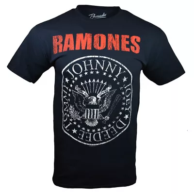 Ramones HEY HO LETS GO Mens T Shirt S M L XL Band Rock And Roll Tee Black NEW • $17.99