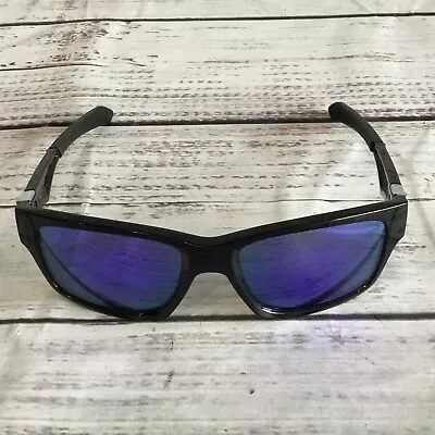 OAKLEY Jupiter Squared Matte Black Blue Lens Sunglasses 142mm • $99.99