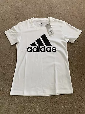 Adidas Women's Essentials Logo White T-Shirt - Size XS • $14.99