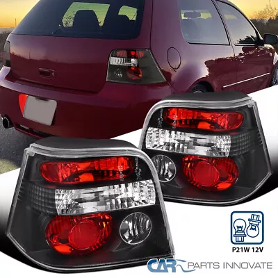 Fits VW 99-06 Golf Mk4 GTI R32 Replacement Tail Lights Brake Rear Lamps (Black) • $91.95