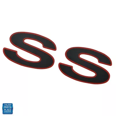 1998-2002 Chevrolet Camaro Fender Rear Body SS Emblem Black Red GM 12369965 • $27.99