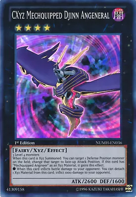 YGO-3x-Near Mint-CXyz Mechquipped Djinn Angeneral - NUMH-EN036 - Super Rare - 1s • $0.99