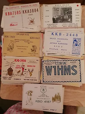 Vintage 351   Vintage QSL Ham Radio CB Amateur QSO Cards Maine USA • $24.99