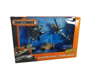 Matchbox Mission Force Strike Squad Boeing F-15 Eagle Ah 64 Apache Humvee 5pack  • $55.99