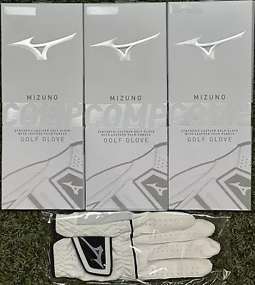 Mizuno Comp Golf Glove 3-Pack Bundle Lot Men's Medium M New #81225 • $28.99