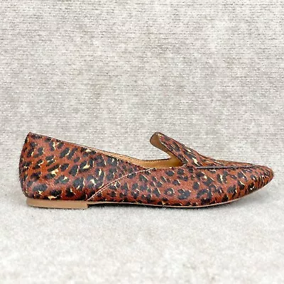 Madewell Shoes Womens 8.5 The Frances Skimmer Loafer Leopard Calf Hair Flats • $34.95