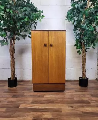 Vintage Mid-Century 60's Teak & Formica Cocktail Cabinet Drinks Bar Danish Retro • £125