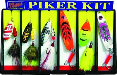 Mepps K3D Piker Kit Assorted Size 4 & 3 & 2 & 5 Hook Treble Hook 6 Per Pack • $60.18