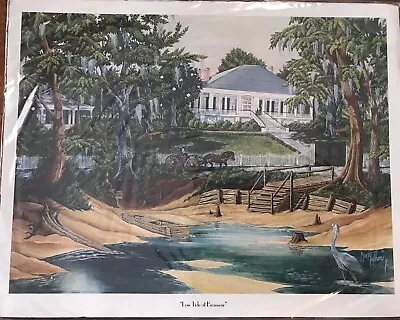 Marty Wilson Print  Low Tide At Beauvoir  In Biloxi MS 11x14 • $40