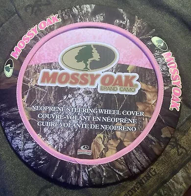 New Mossy Oak Brand Pink & Camo MSW4404 Neoprene Steering Wheel Cover  Item #835 • $20