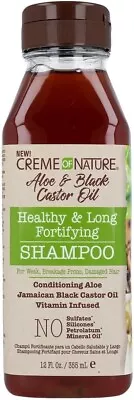 Creme Of Nature Aloe  & Black Castor Oil Fortifying Shampoo 355ml • £7.99
