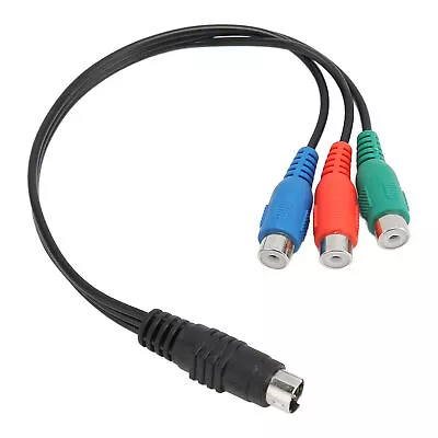 S Video 7 Pin Male To 3RCA Female Cable High Accuracy 7 Pin To AV Cable Soun FST • £4.33