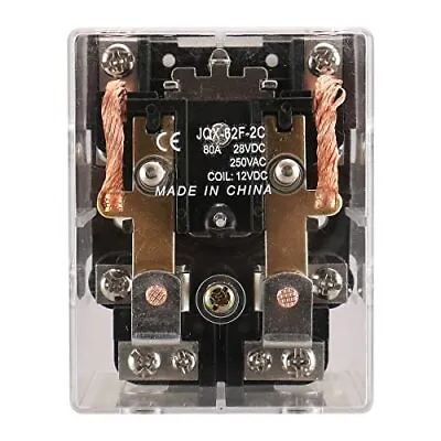 High Power Relay JQX-62F-2C Coil Voltage DC 12V 80A DPDT 2NO 2NC Electronmagneti • $22.59